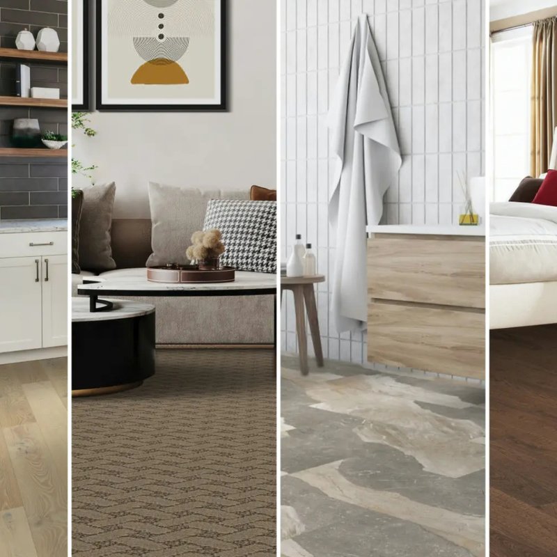2024 brings bigger and bolder flooring choices like wide plank hardwood and retro carpet design